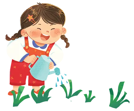 Bé gái tham gia Cuộc Thi Mình Cùng Sống Xanh - minh họa học sinh độ tuổi từ 3-12 tuổi